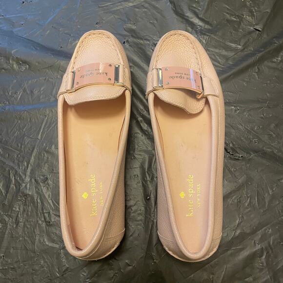Kate Spade Chesire Leather Loafers - Women Size 7B - Pink - Picture 1 of 6